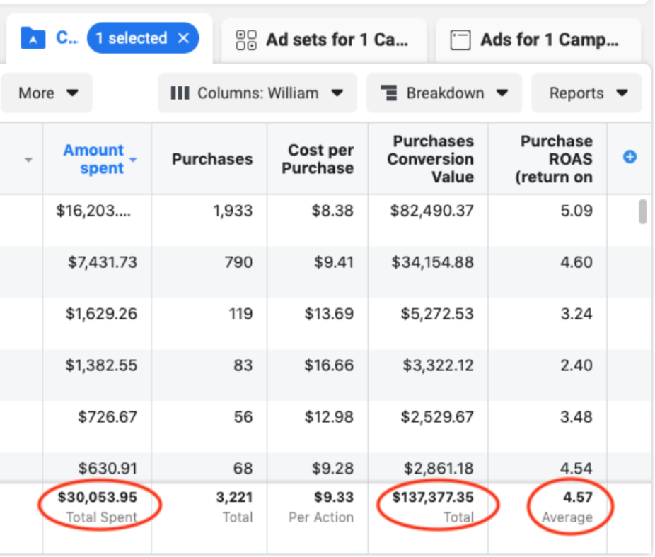 Facebook After Meta Ads Results